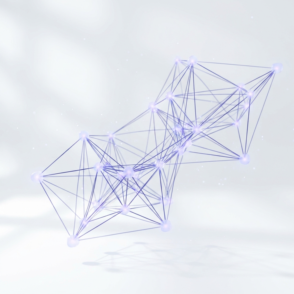 An abstract plexus of glowing connections